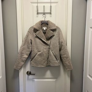 H&M faux shearling jacket